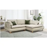 COLLECTION AB Ecksofa Mandela L-Form, B: 264 cm, Schlaffunktion, Bettkasten & 5 Zierkissen, Federkern