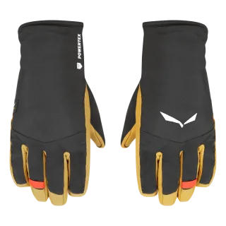SALEWA - Ortles Powertex TirolWool® Responsive Handschuhe Damen - Schwarz (Gr.6/S)
