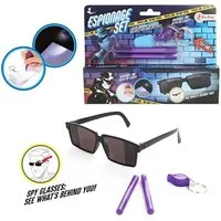 Toi-Toys Spielzeug-Polizei Einsatzset Spionage Set mit Spiegelbrille, Geheim Stift und UV-Lampe