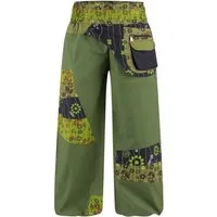 KUNST UND MAGIE Haremshose Kunst&Magie Bunte Hippiehose Baumwolle IBIZA Strandhose Wellnesshose