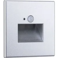 Paulmann LED Einbauleuchte LED Wandeinbauleuchte Edge Quadro 1,2W 25lm 230V 2700K, LED fest integriert, Warmweiß, Bewegungsmelder