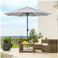 Schneider Schirme Marktschirm Adria, Durchmesser 300 cm, silbergrau, rund, ohne Schirmständer