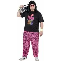 Widmann S.r.l. Kostüm I Love 80s Joggingkostüm für Herren in Übergröße Bad Taste bunt