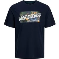 Jack & Jones T-Shirt JJHAWAII Shape Tee SS Crew Neck LN mit Rundhalsausschnitt