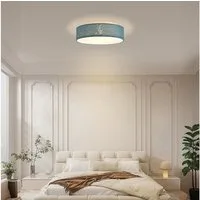 Zedelmaier Lampenschirm Deckenleuchte Deckenlampe Stoff mit Sterne Kinderzimmerlampe, ohne Leuchtmittel, für Kinderzimmer Schlafzimmer Wohnzimmer Flur