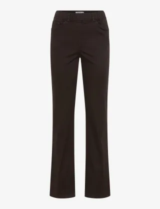 Raphaela by Brax Damen Schlupfhose Style LAVINA STRAIGHT DARK CHOCOLATE, dunkelbraun, Gr. 42K