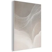 MuchoWow Gemälde Wellenlinien - Luftströme - Harmonisch, Fotodruck (1 St), Akustikpaneele, Wandpaneele, Schalldämmung, Akustikbilder 30x40 cm
