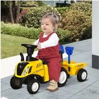 HOMCOM Rutscher Kinderrutscherfahrzeug mit Hupe, (Kinderauto, 1-tlg., Kinder Rutschauto), Kunststoff Metall Blau 91 x 29 x 44 cm