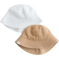 Next Fischerhut Baby Anglerhüte in Knitteroptik, 2er-Pack (2-St)