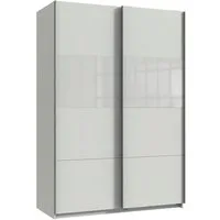Wimex Schwebetürenschrank Bramfeld Kleiderschrank mit Glaselementen und zusätzlichen Einlegeböden