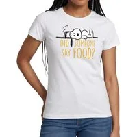 Spreadshirt T-Shirt Peanuts Snoopy Ich Hab Hunger Lustiger Spruch Frauen T-Shirt (1-tlg)