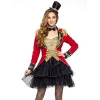 Maskworld Kostüm Burlesque Zirkus Faschingskostüm Damen Karneval, Sexy verspieltes Kostüm für einen betörenden Auftritt
