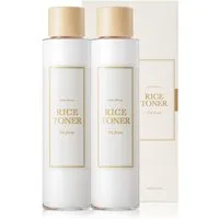 I'm from Gesichtspflege Rice Toner Gesichtswasser Feuchtigkeit Anti-Aging Vegan, 2-tlg., Akne, Mitesser, Stresslinderung, Trockenheit