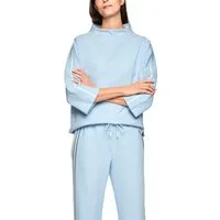Marc Cain Sweatshirt City Vibing Premium Damenmode mit Stehkragen