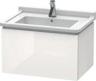 Duravit L-Cube Waschtischunterbau wandhängend Weiß Hochglanz 670x469x408 mm - LC616402222 LC616402222