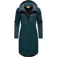 Ragwear Kurzmantel Letti Long Bonded Übergangsmantel aus Rippstrick mit Kapuze