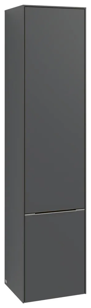 Villeroy & Boch Subway 3.0 Hochschrank, 2 Türen, 400 x 1710 x 346,5 mm, Graphite / Graphite C58702VR