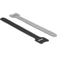 Klett-Kabelbinder 150mm x 12mm schwarz, 10 Stück