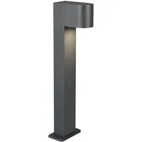 TRIO Leuchten LED Pollerleuchte Anthrazit mit GU10 LED, Höhe 50cm, LED wechselbar, Warmweiß, Wegeleuchte zur Garten Wegbeleuchtung, Außenleuchte Gartenlampe