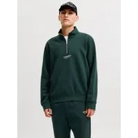 Jack & Jones Sweatshirt JJESOHO SWEAT QUARTER ZIP HN NOOS Baumwollmischung, relaxed fit