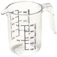 axentia Messbecher, (1-St), aus Kunststoff - 500 ml, mit Messskala & Ausguss