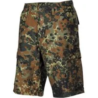 MFH Outdoorhose US Bermuda, BDU, flecktarn, mit Seitentaschen