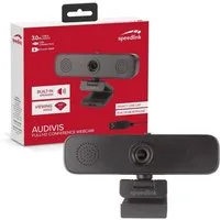 Speedlink AUDIVIS Videokonferenz Webcam Konferenz 100° Webcam (Für Video-Konferenz mit Mikrofon + Lautsprecher 1080p)