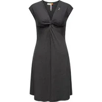 Ragwear Jerseykleid Comfrey Solid stylisches Sommerkleid mit tiefem V-Ausschnitt