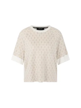 Marc Cain Sports - Jacquard-Pullover Knitted in Germany smoke - Gr. - 42