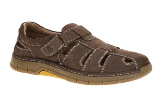camel active Herrenschuhe 56WAH03 Walk Slipper dunkelbraun cafe Echtleder Gum...