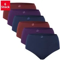 celodoro Slip Damen Taillenslip (6er Pack) Microfaser-Slip mit Stickerei