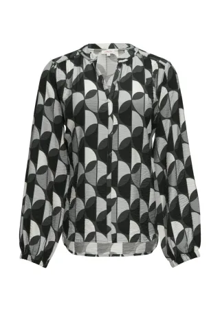 s.Oliver Red Label - Viskose-Bluse grau - Gr. - 46