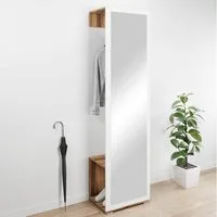 OTTO home Garderobenschrank Paris moderne Garderobenschrank 190cm, mit Kleiderstange und Frontspiegel