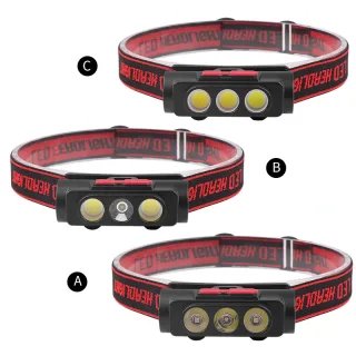 2119A-C Ultra Bright Portable XPE+COB Headlight TYPE-C Charging Lightweight Waterproof for Outdoor Activities Emergencie