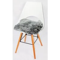 Heitmann Felle Stuhlkissen Lamm, Sitzauflage eckig, 44x44 cm, echtes Lammfell, waschbar, auch als 2er oder 4er Set