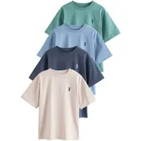 Next T-Shirt Relaxed Fit Kurzarm-T-Shirts, 4er-Pack (4-tlg)