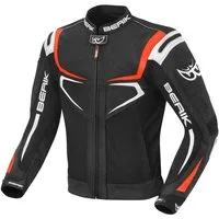 Berik Motorradjacke Radic Motorrad Leder- / Textiljacke herausnehmbares Innenfutter