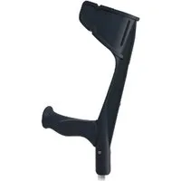 REBOTEC Rehabilitationsmittel GmbH Gehstock Magic-Soft Unterarmgehstütze schwarz, Gehhilfe mit Unterarmstütze