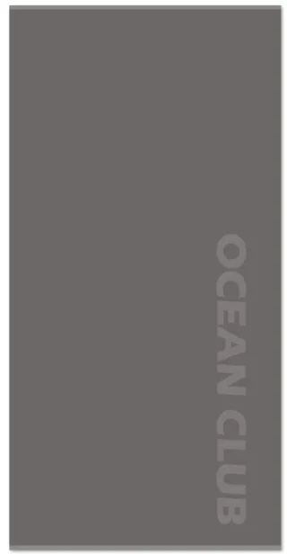 LIVING DREAMS - Uni-Jac.Vel.Strandtuch grau - Gr. - 100