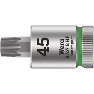 Wera 8767 B HF TORX Zyklop Bitnuss mit 3/8"-Antrieb, mit Haltefunktion Grün - 05003070001