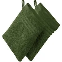 REDBEST Waschhandschuh Waschhandschuh 2er-Pack, Frottier, Walk-Frottier Uni