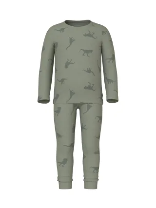 NAME IT - NMMNIGHTSET AGAVE GREEN DINO RIB NOOS agave green - Gr. - 116