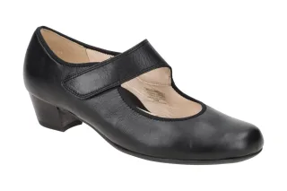 ara 12-63601 01 Schwarz Pumps Damenschuhe High Soft-Komfort Fu?bett Klettvers...