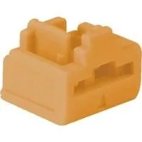 RJ45 Port Schloss (ohne Schlüssel) orange, 20 Stück, Code Orange
