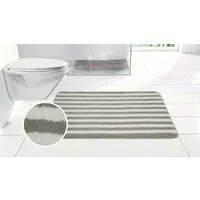 OTTO home Badematte Streifen, Jannika, Badvorleger, Badezimmer Teppich, Höhe 12 mm, rutschhemmend beschichtet, schnell trocknend, fußbodenheizungsgeeignet, Polyester, rechteckig, Scandi, modern, gestreift, Badteppich, Badematten