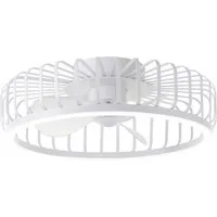 Brilliant LED Deckenleuchte Capo, CCT - über Fernbedienung, Dimmfunktion, Memoryfunktion, Nachtlichtfunktion, Timerfunktion, Ventilatorfunktion, LED fest integriert, warmweiß - kaltweiß, LED-Ventilator, Ø 48 cm, 4200 lm, dimmbar, CCT