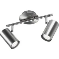 meineWunschleuchte LED Deckenstrahler, LED wechselbar, Warmweiß, Innen Licht-Strahler 2-flammig für Decke & Wand, Breite 32,5cm