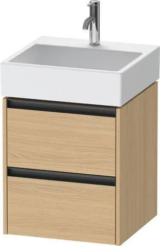 Duravit Ketho.2 Waschtischunterbau wandhängend Natur Eiche Matt 484x460x549 mm - K25274030300000 K25274030300000