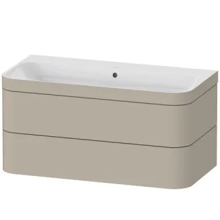 Duravit Happy D.2 Plus c-bonded Set wandhängend Taupe Seidenmatt 975x490x480 mm - HP4638N6060 HP4638N6060