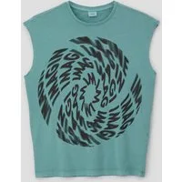 s.Oliver Muskelshirt T-Shirt Oversized Top mit Grafikprint